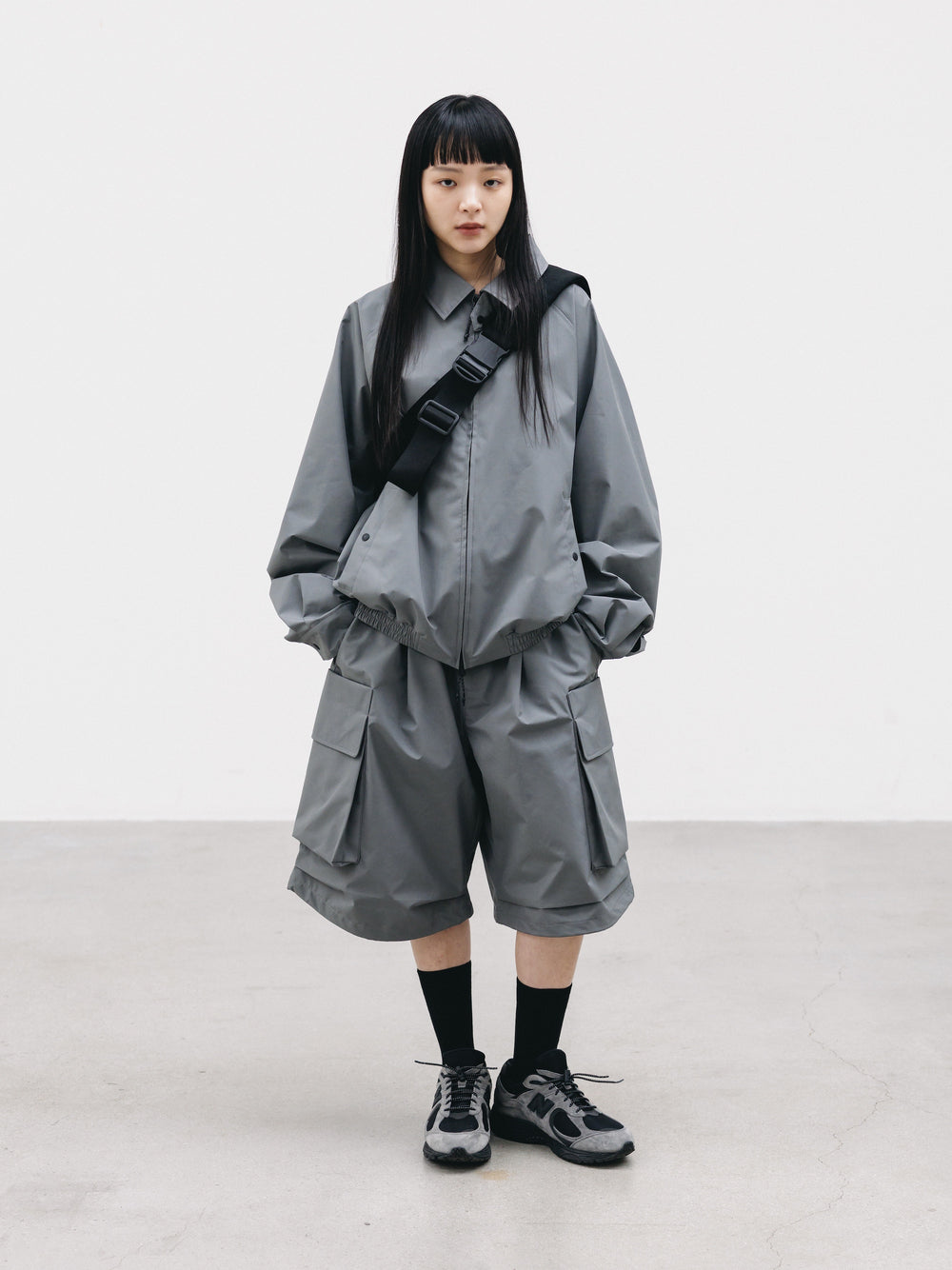 CLESSTE / +Phenix Windstopper ® By Gore-tex Labs City Military Half Pants (Charcoal Gray)