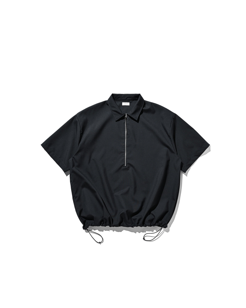 CLESSTE / Tropical Wool City S/S Half Zip Shirt (Navy)