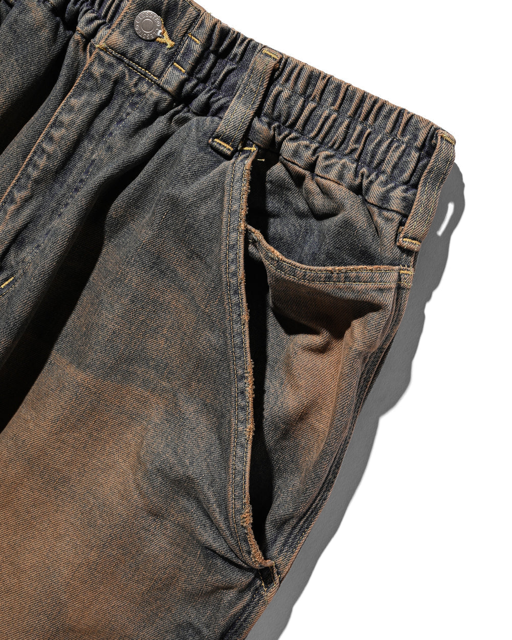 CLESSTE / Vintage Dyed Selvedge Denim Worker Pants (Vintage Brown)