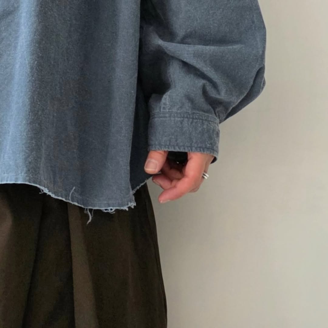 THE JEAN PIERRE / Signature 11XL Shirt (Broad)(Fade Nvy)