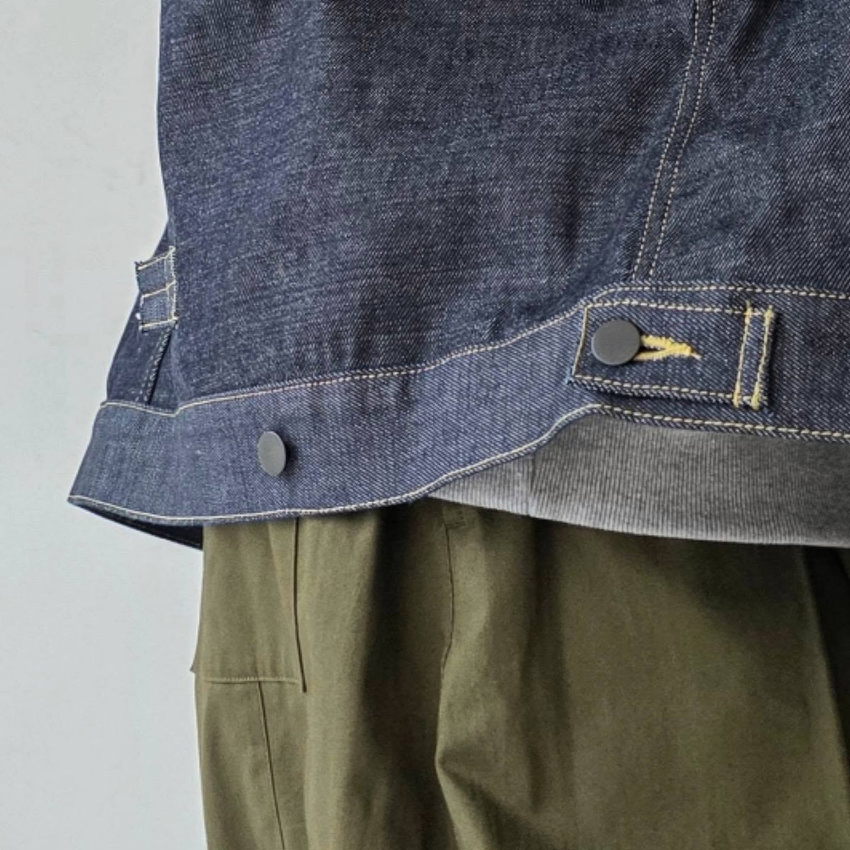 THE JEAN PIERRE / Leather Collar 11XL Denim Trucker