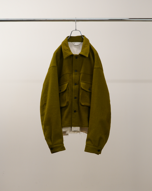 ANCELLM / Shrink Wool Layering Jacket