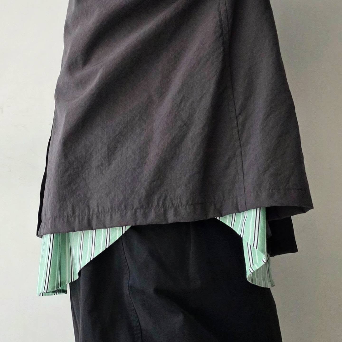BLANC YM / Salt Shrink Cupro Jkt (Brown)