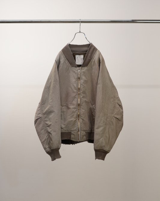 ANCELLM / Faded Bomber Jacket (Sand)
