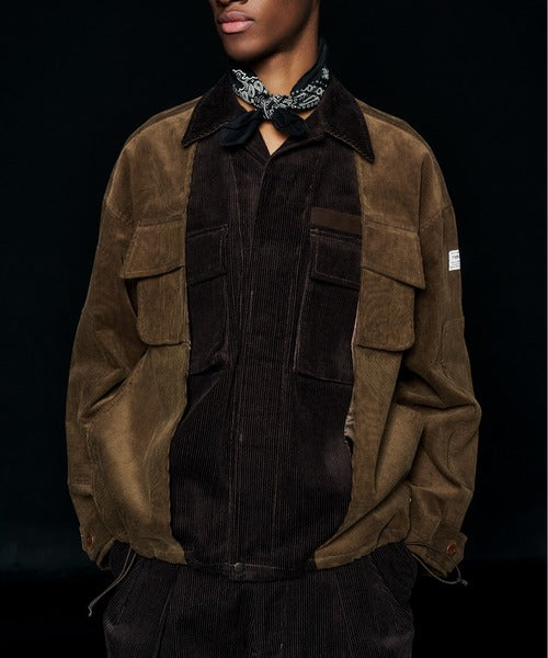 ELEPHANT TRIBAL FABRICS / Double Military Jacket