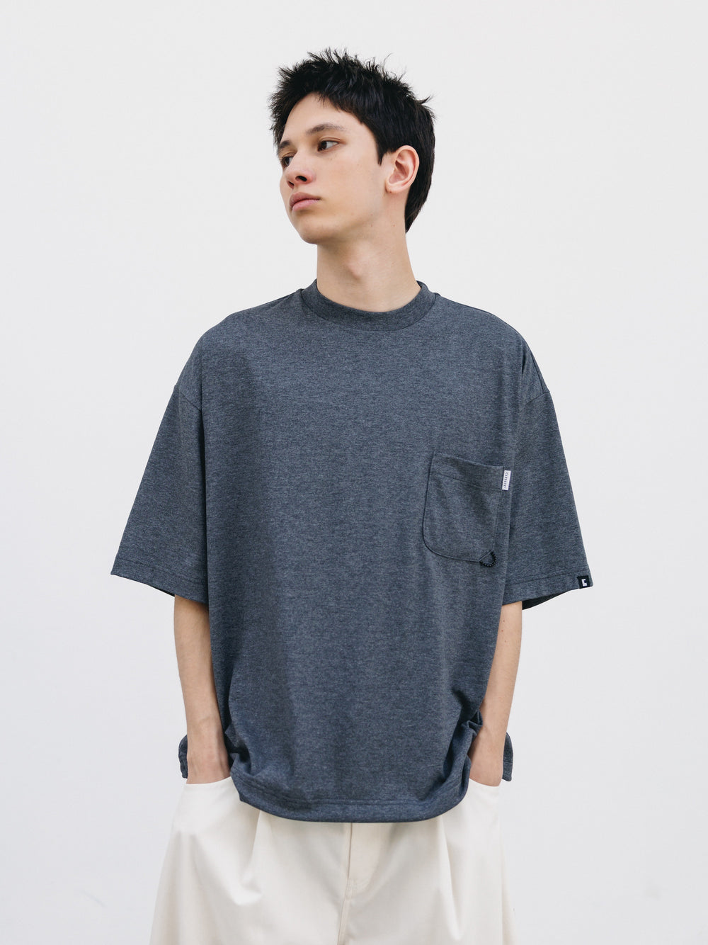CLESSTE / Tech Pocket S/S T-Shirt (Charcoal)