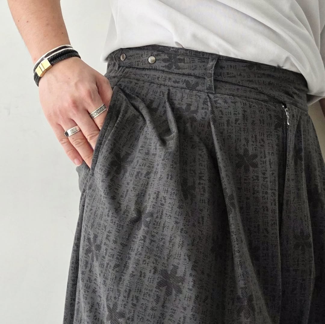 KANEMASA PHIL / 46G Opal Print Gurkha Pants
