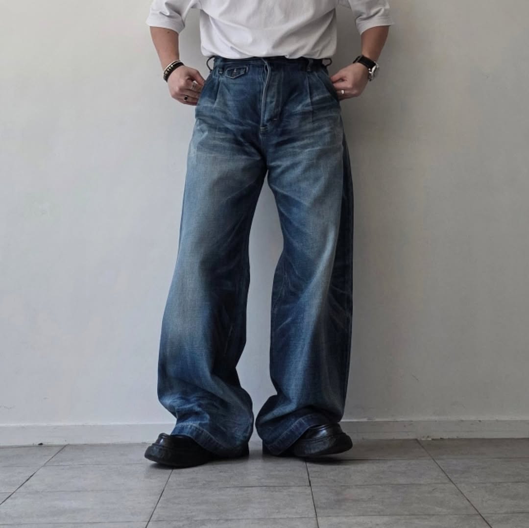 THE JEAN PIERRE / 2 Tuck Denim Trouser