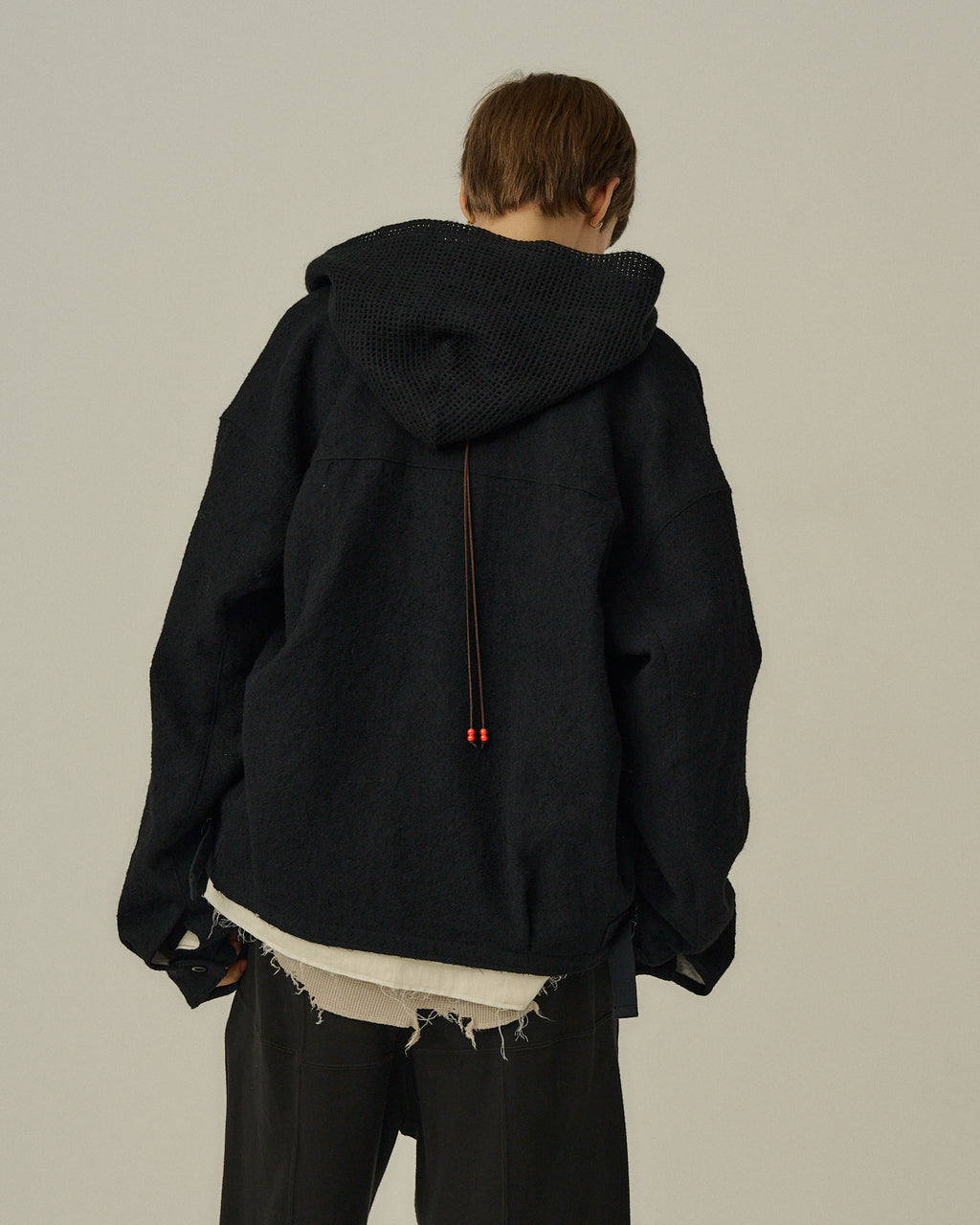 ANCELLM / Shrink Wool Layering Jacket