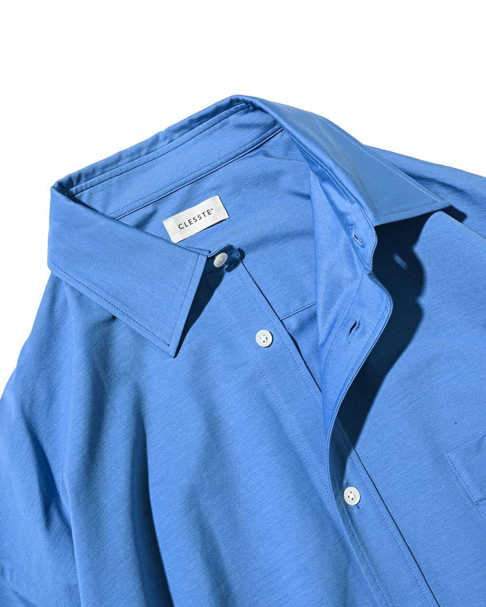 CLESSTE / 46G Knit Everyday S/S Shirt (Sax Blue)