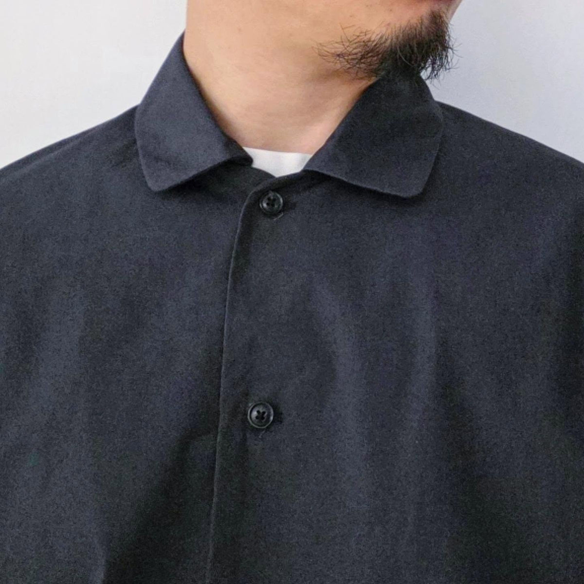 NONNOTTE / Draping Shirt 001 (Obsidian)