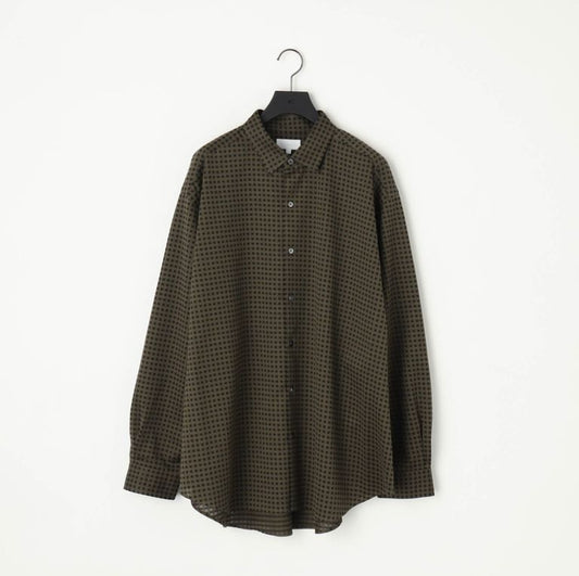KANEMASA PHIL / 36g Atmosphere Check Shirt (Sterling Green)