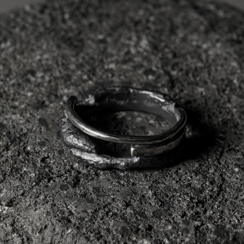 GIFT HAND / Crack Ring 07 - 925 Sterling Silver