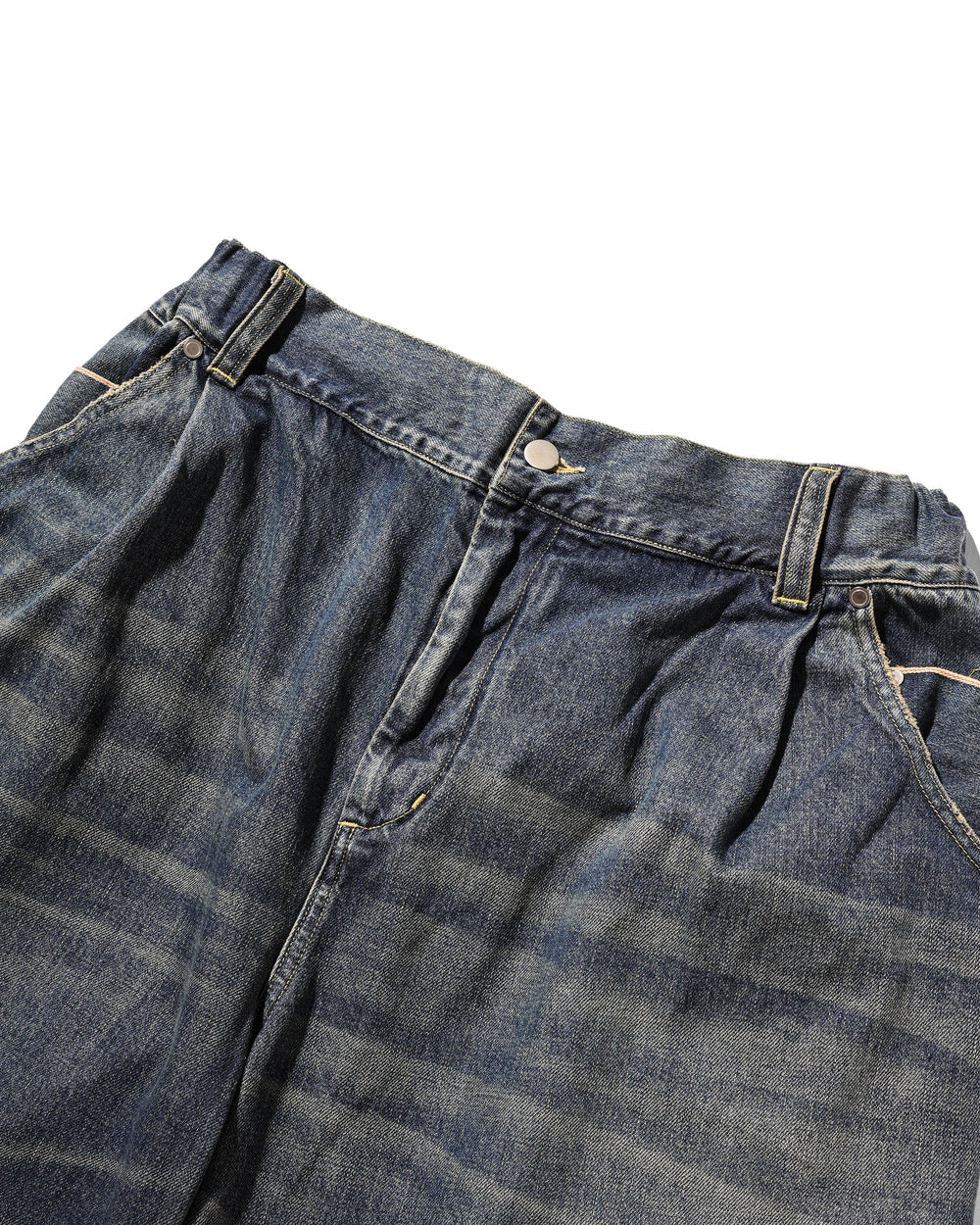 CLESSTE / Vintage Dyed Selvedge Denim Barrel Leg Pants (Vintage Indigo)