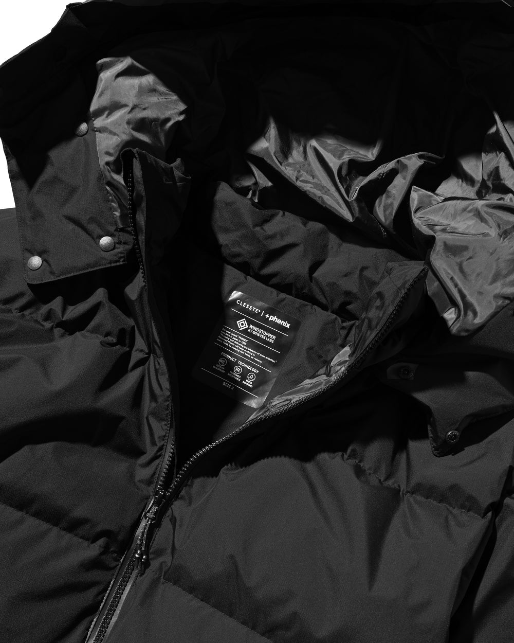 CLESSTE / +Phenix Windstopper ® By Gore-tex Labs City Down Jacket (Black)
