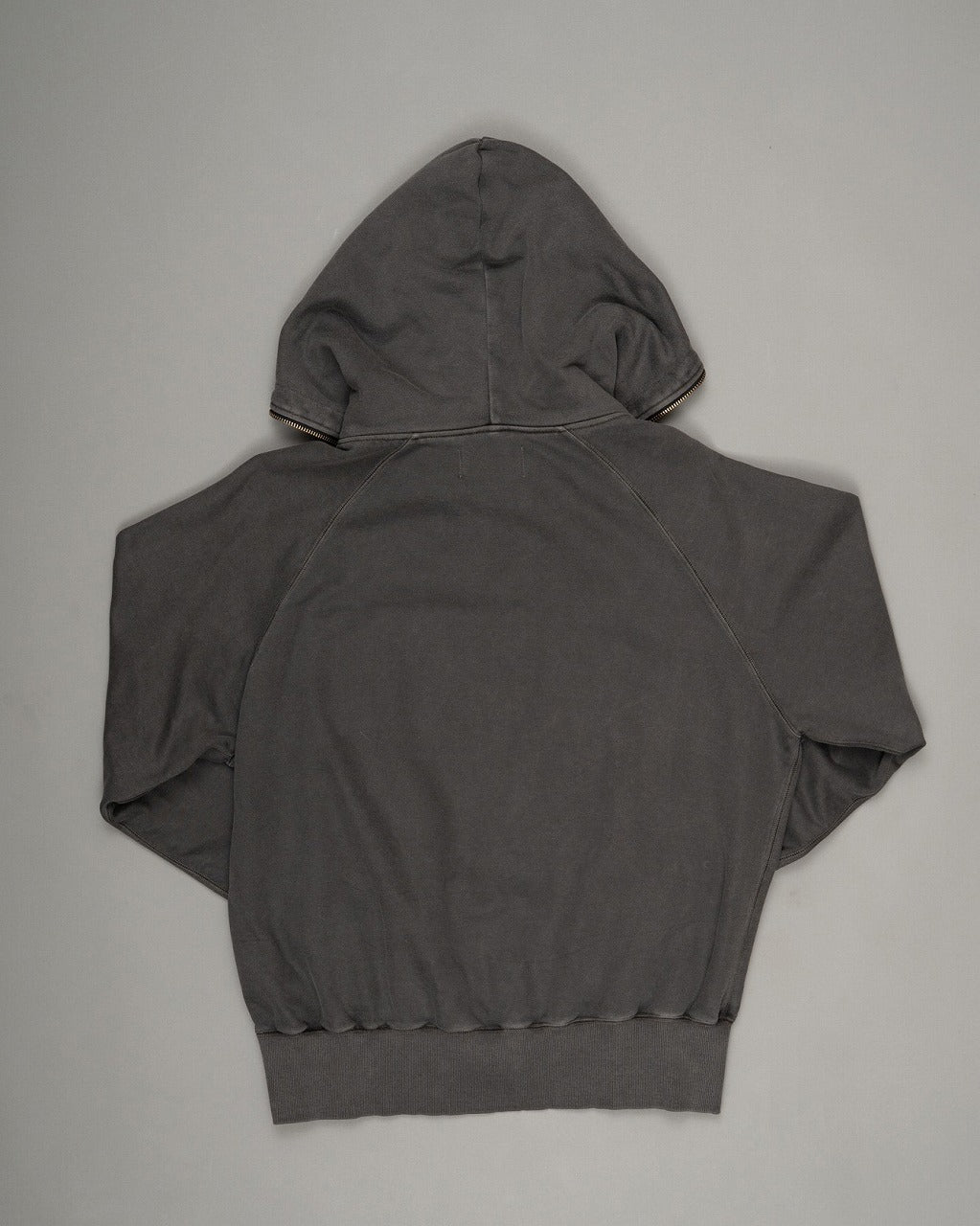 RICH I / Processed Half-Zip Sweat Hoodie (Gray)