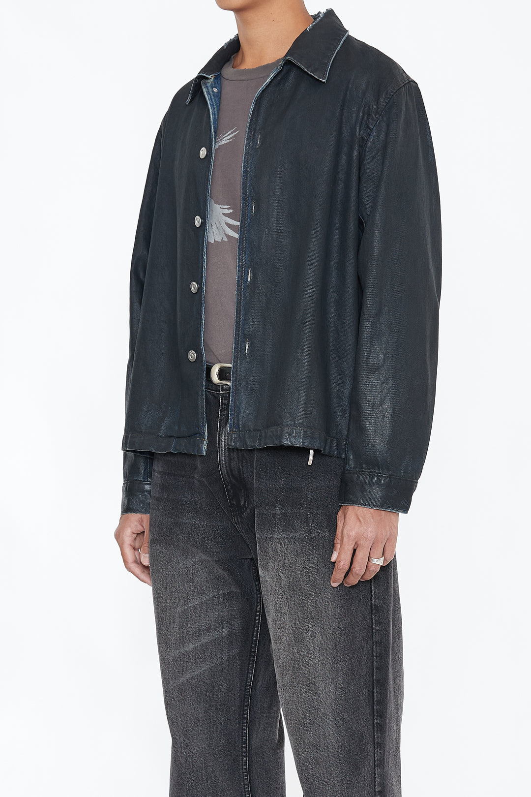 CODA / WAXED Offset Denim Tiered Jacket