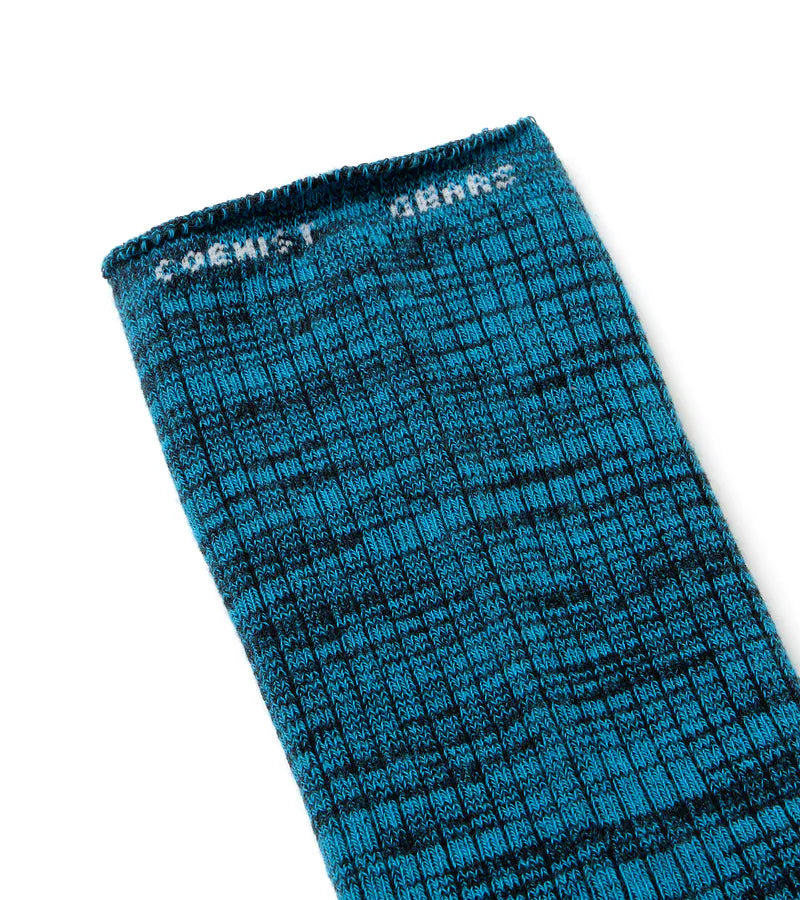 NOZZLEQUIZ / Burst Blue - Essential Mid Socks