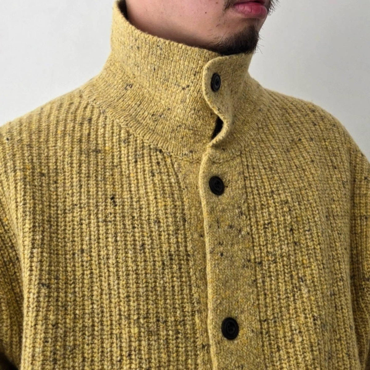 SAGE NATION / Wiral Cardigan - Speckled Mustard