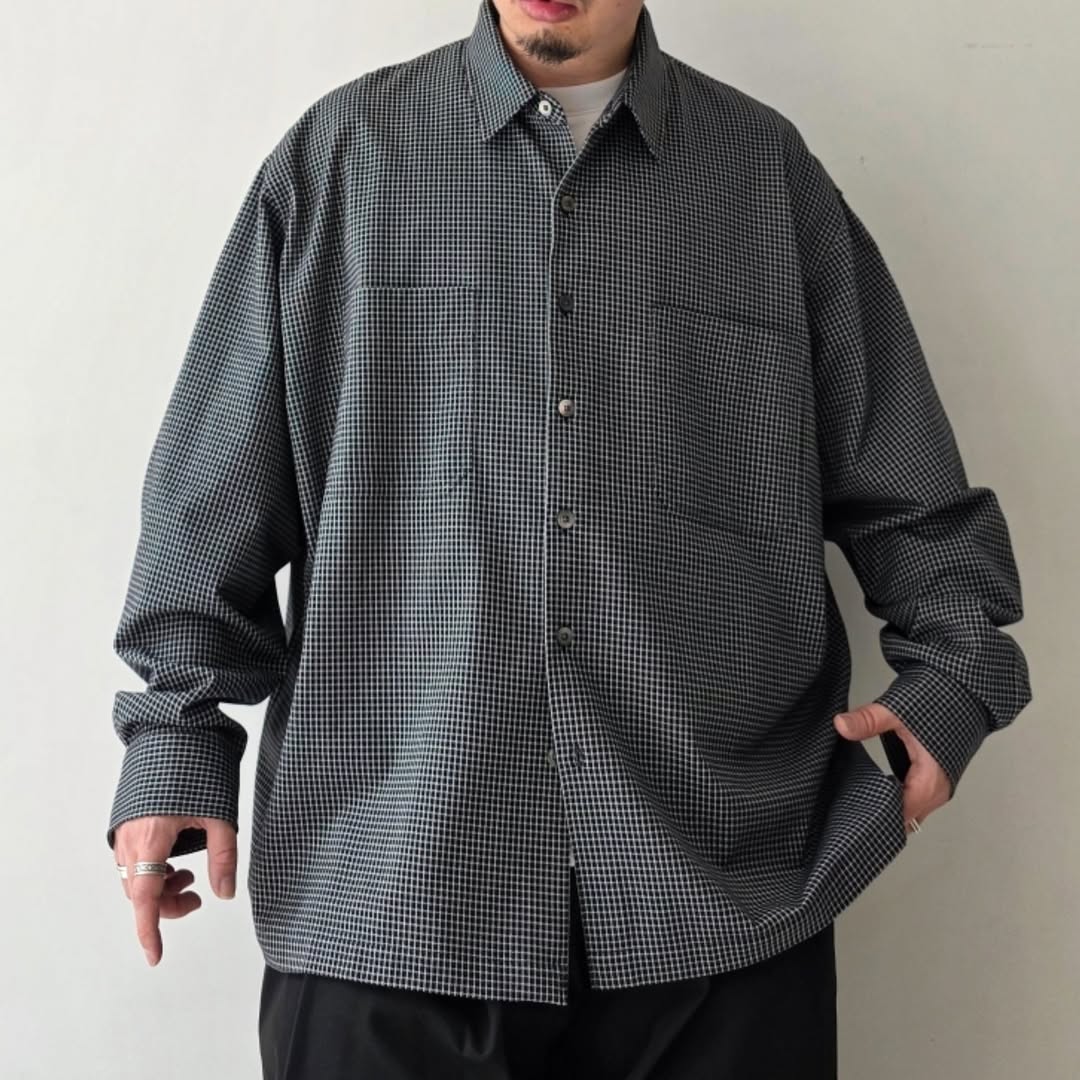 KANEMASA PHIL / 36G Check Balise Shirt (Black)