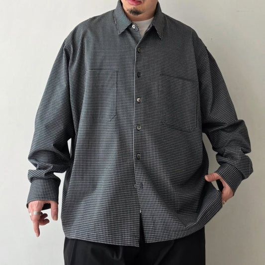 KANEMASA PHIL / 36G Check Balise Shirt (Black)