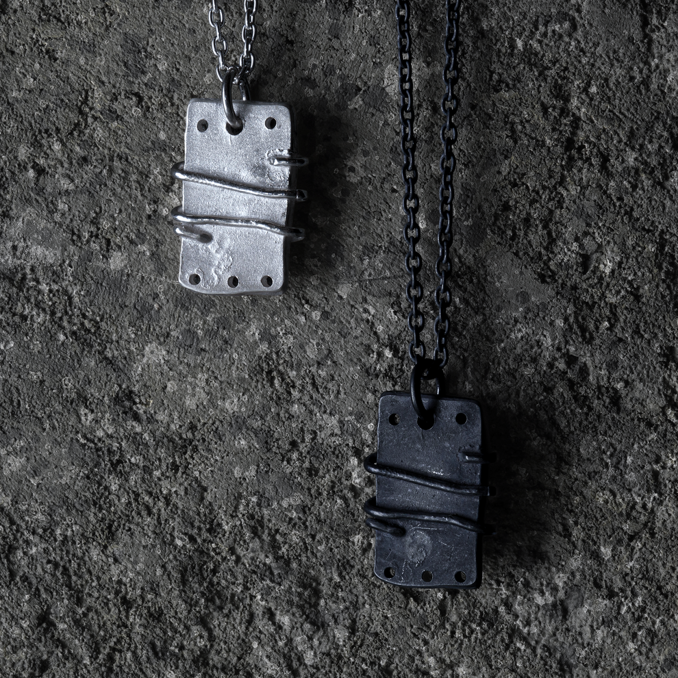 GIFT HAND / Mechanical Necklace 01 - 925 Sterling Silver