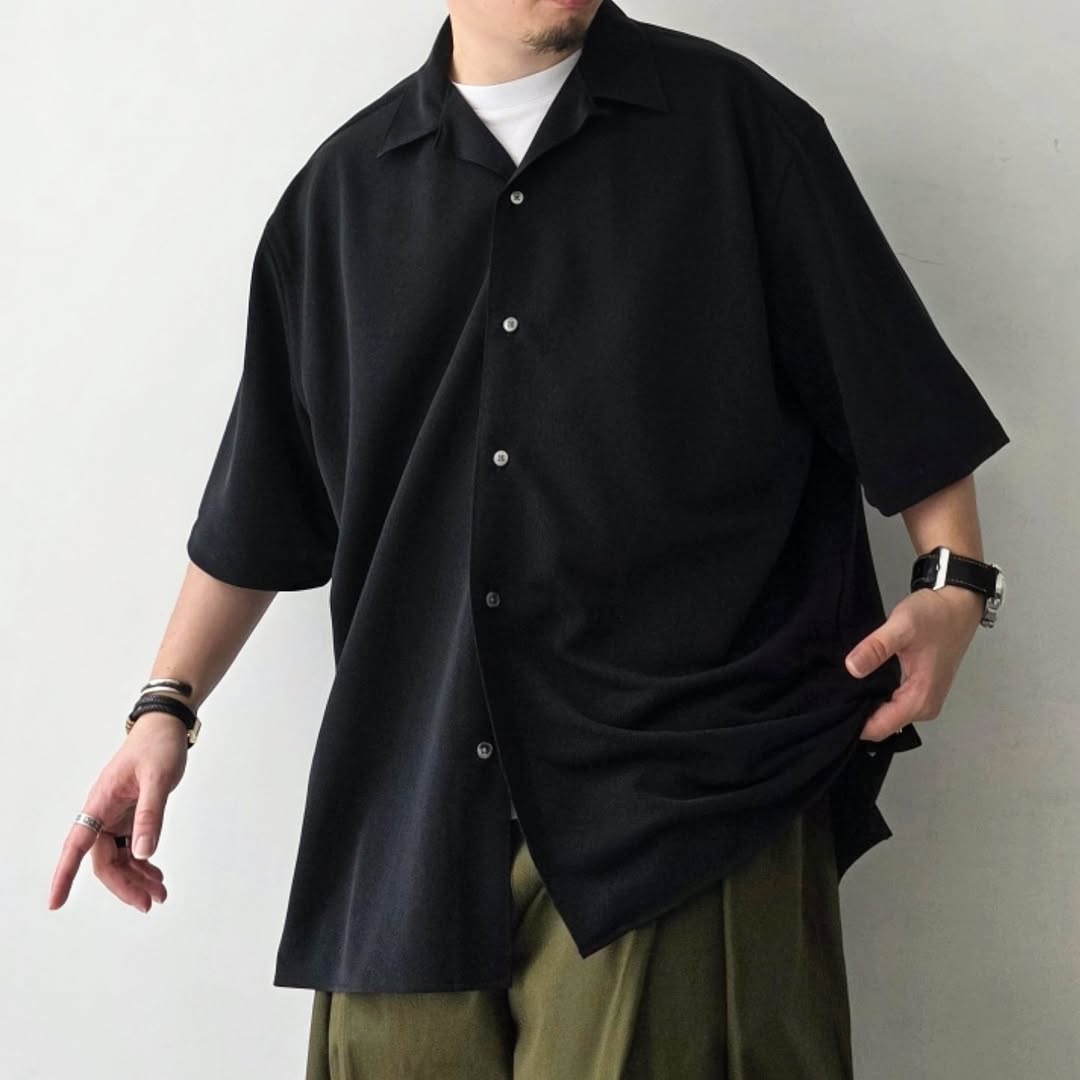 KANEMASA PHIL / 36G Cupro Ether Shirt (Black)