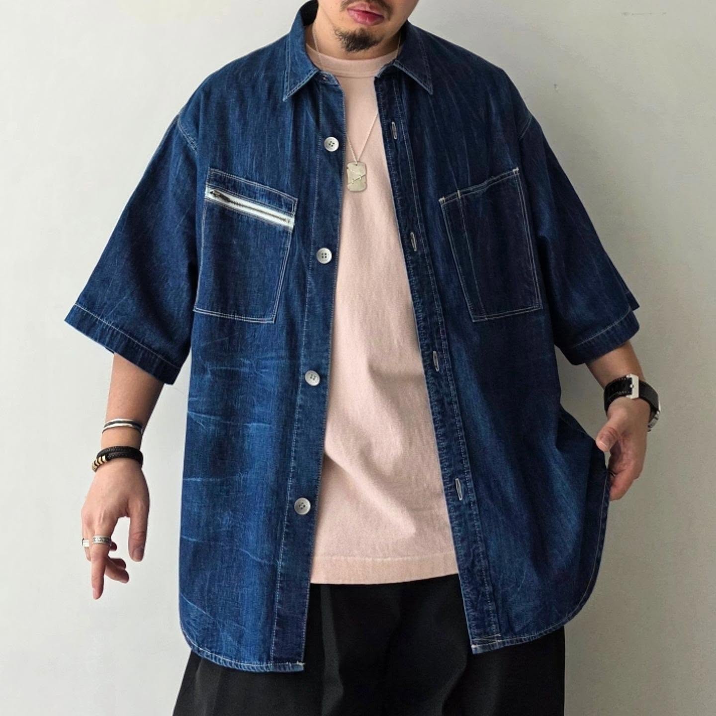 SABY / Work Shirts - 6.5oz Kojima Japan Denim (Ind Vintage)