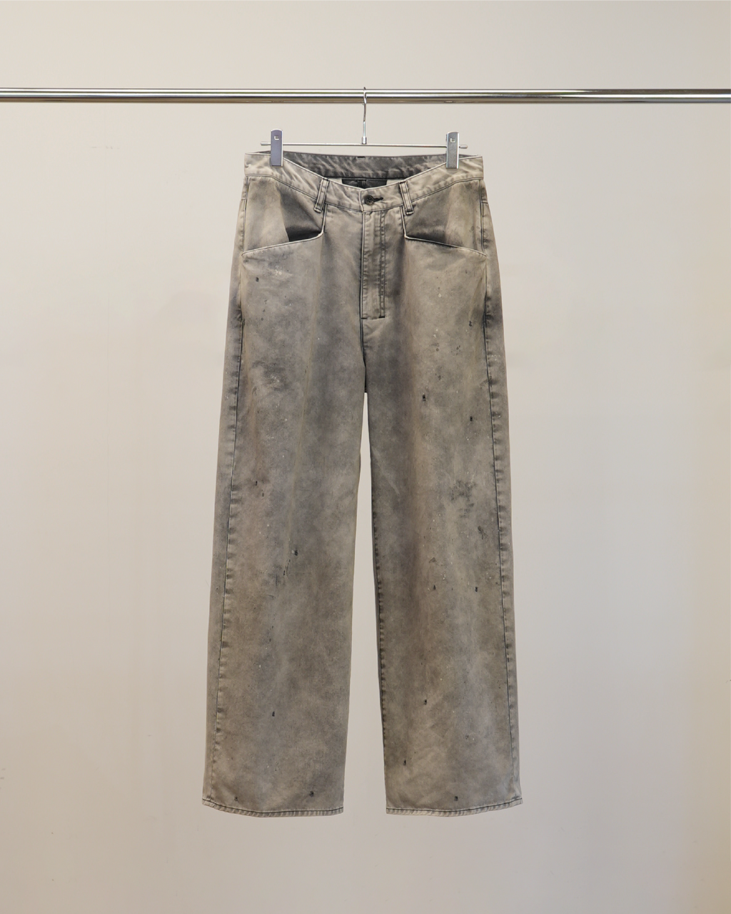 ANCELLM / Chino Wide Slacks (Black)