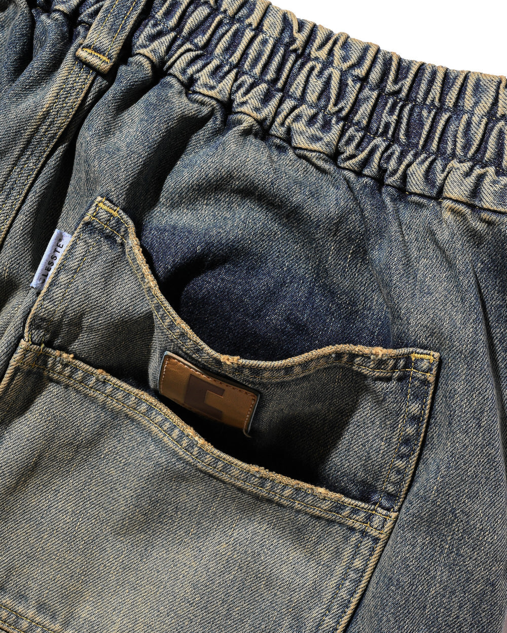 CLESSTE / Vintage Dyed Selvedge Denim Worker Pants (Vintage Indigo)