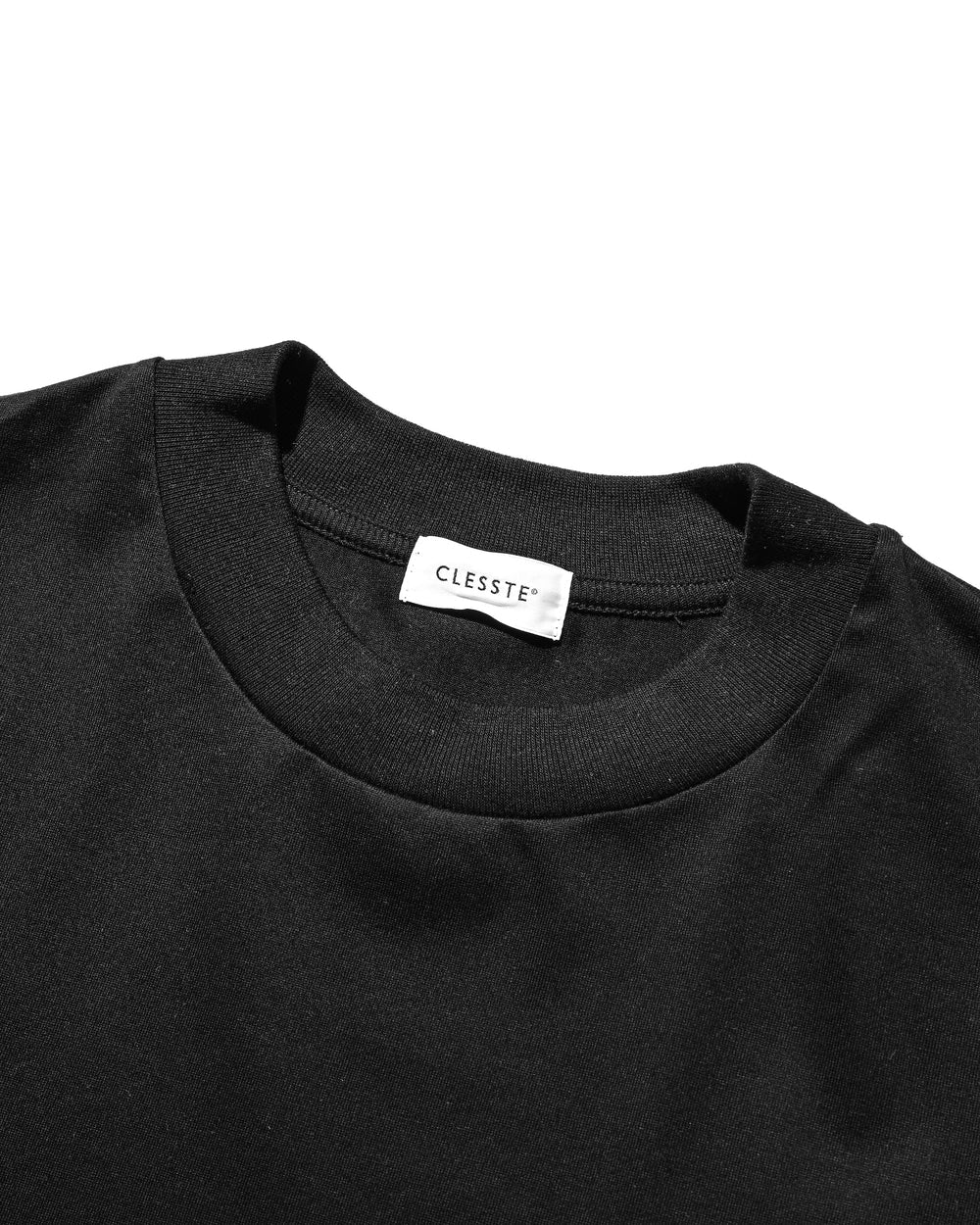 CLESSTE / Bubble Logo Print Massive T-Shirt With Drawstrings (Black)