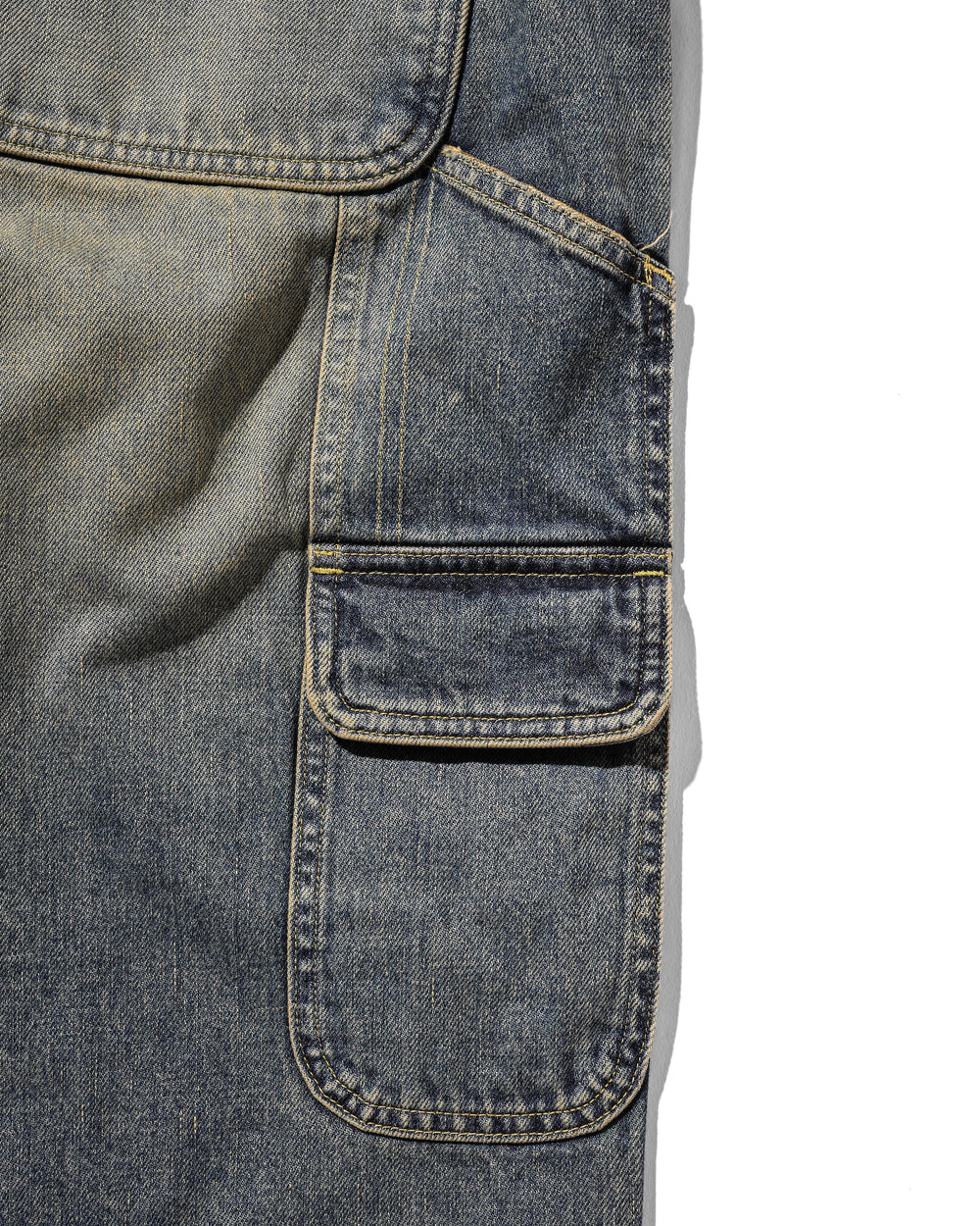 CLESSTE / Vintage Dyed Selvedge Denim Worker Pants (Vintage Indigo)