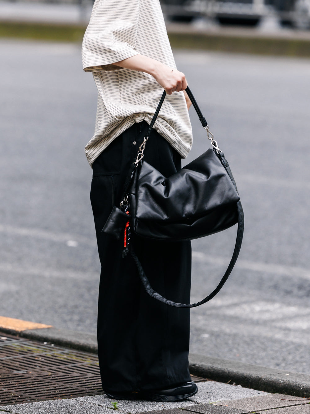 CLESSTE / Leather Padded Flap Holiday Bag