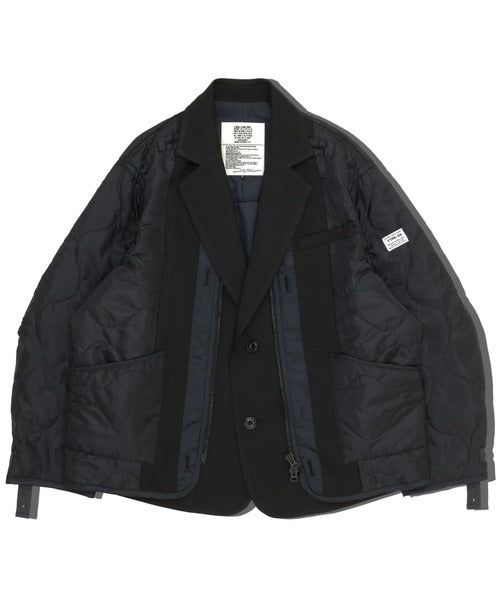 ELEPHANT TRIBAL FABRICS / Hybrid Quilting Liner (Black)