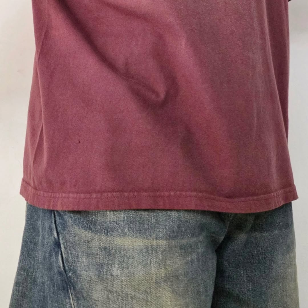 THE JEAN PIERRE / Signature Pigmentdye Grunge Destroy SS Tee (Bordeaux)