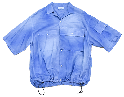 THE JEAN PIERRE / Fade Silk BETA SS Shirt (Fade Sax)