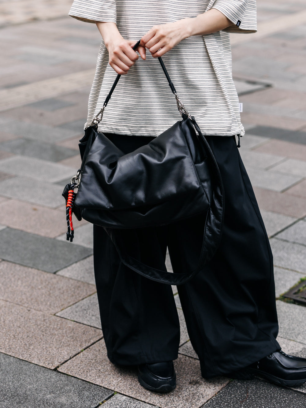 CLESSTE / Leather Padded Flap Holiday Bag