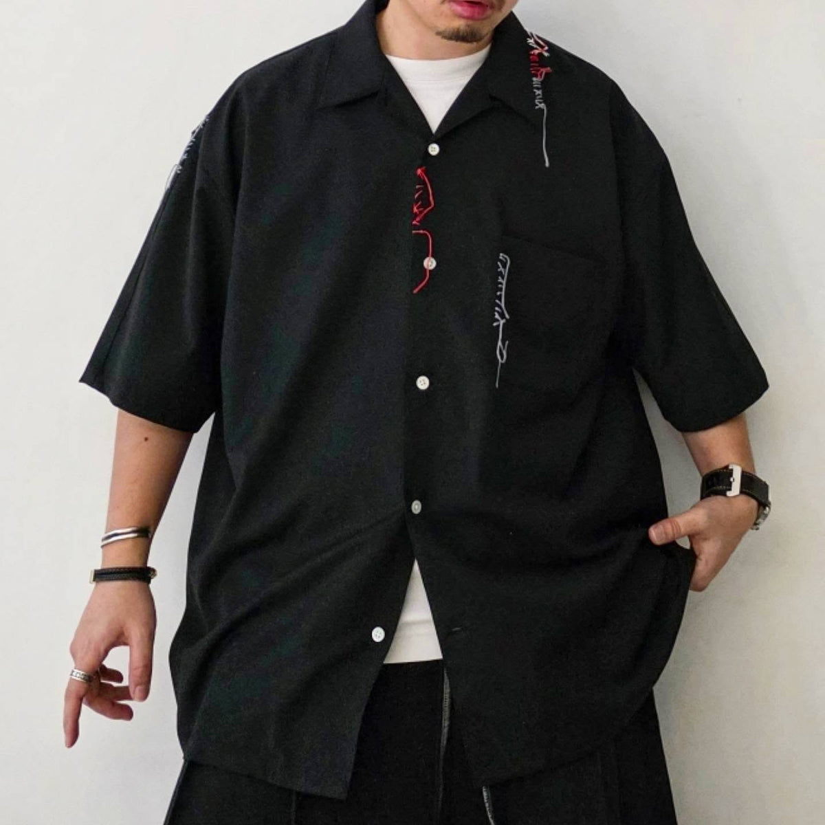 DISCOVERED / Summer Wool Looping Shirts (Black)