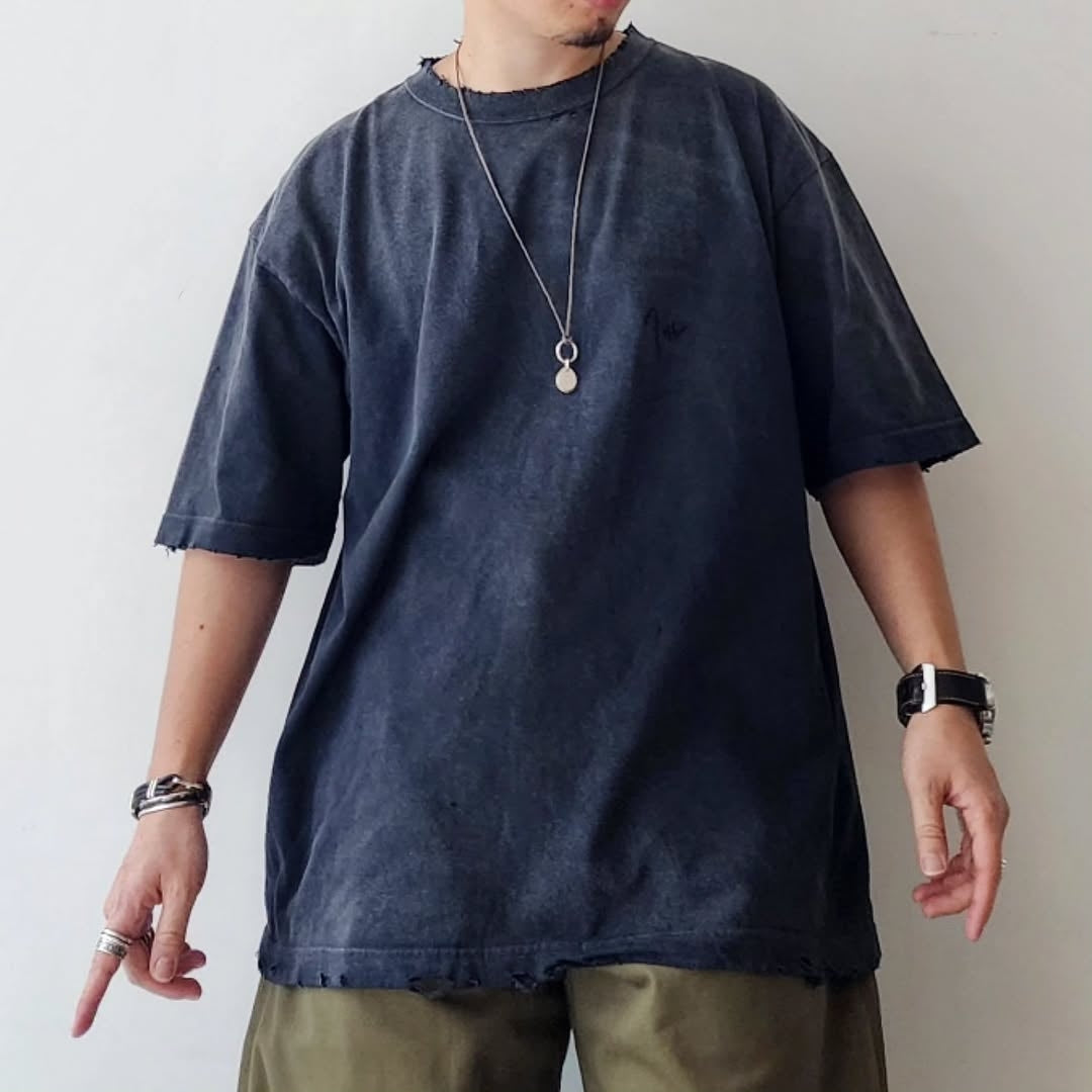 THE JEAN PIERRE / Signature Pigment Grunge Destroy SS Tee