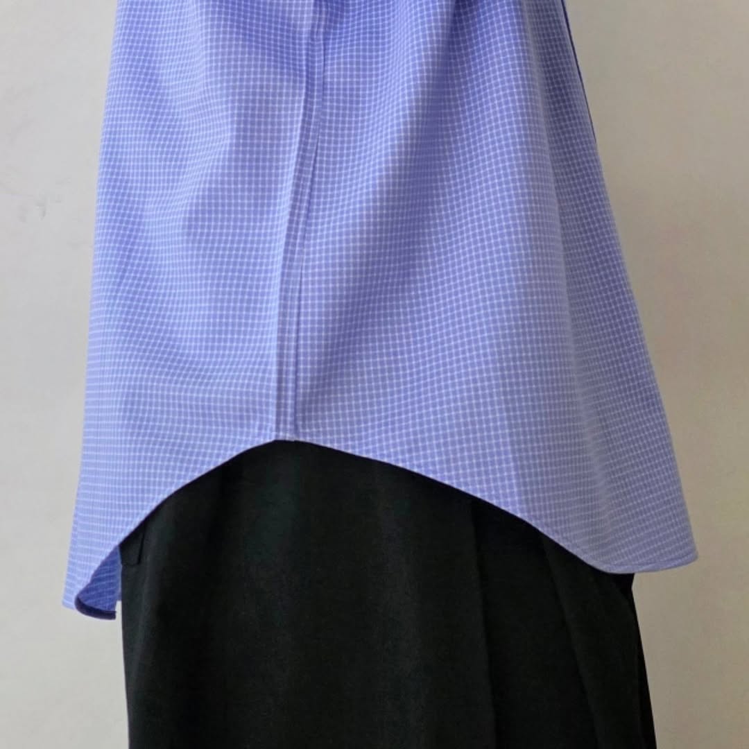 KANEMASA PHIL / 36g Atmosphere Check Shirt (Zenith Purple)