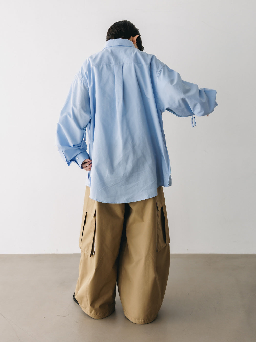 CLESSTE / +Phenix Windstopper ® By Gore-tex Labs City Mega Pocket Balloon Cargo Pants (Camel Beige)