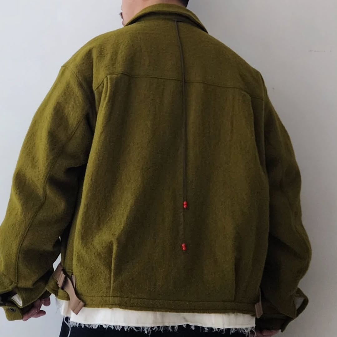 ANCELLM / Shrink Wool Layering Jacket