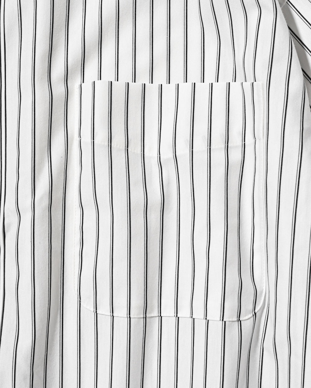 CLESSTE / Thick/Thin Stripe 46G Knit Everyday S/S Shirt (White Stripe)