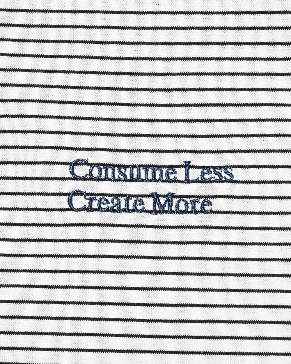 CLESSTE / 'C x Concept' Striped S/S T-Shirt With Drawstrings (White x Black)
