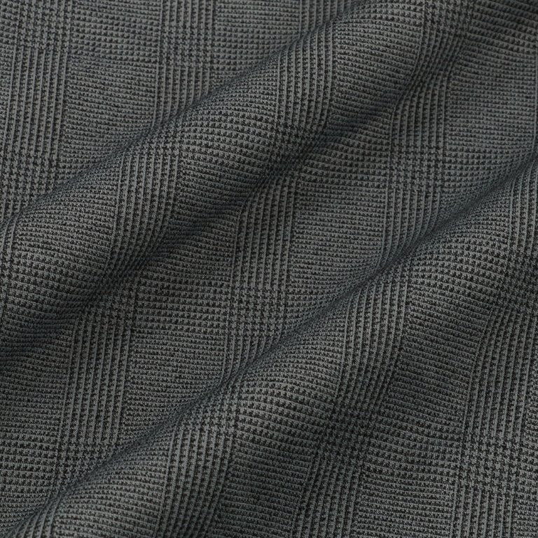 KANEMASA PHIL / 28G Loop Yarn Glen Check Ether Shirt (Grey)