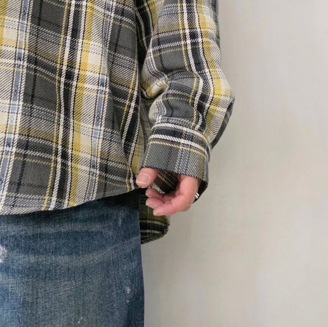 DISCOVERED / Devil's Hoodie Check Shirt (Black)