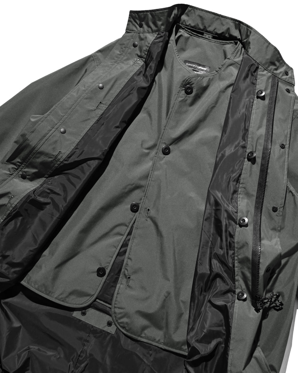 CLESSTE / +Phenix Windstopper ® By Gore-tex Labs City Fishtail Parka With Liner Jacket (Asphalt Gray)