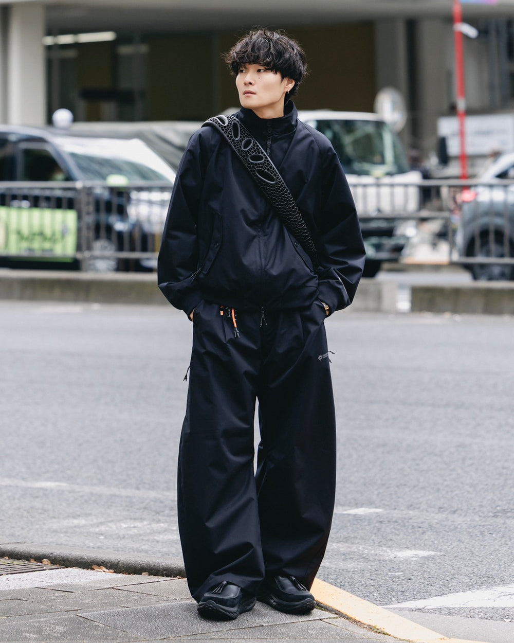 CLESSTE / +Phenix Windstopper® By Gore-Tex Labs Twill City Harrington Jacket (Black)