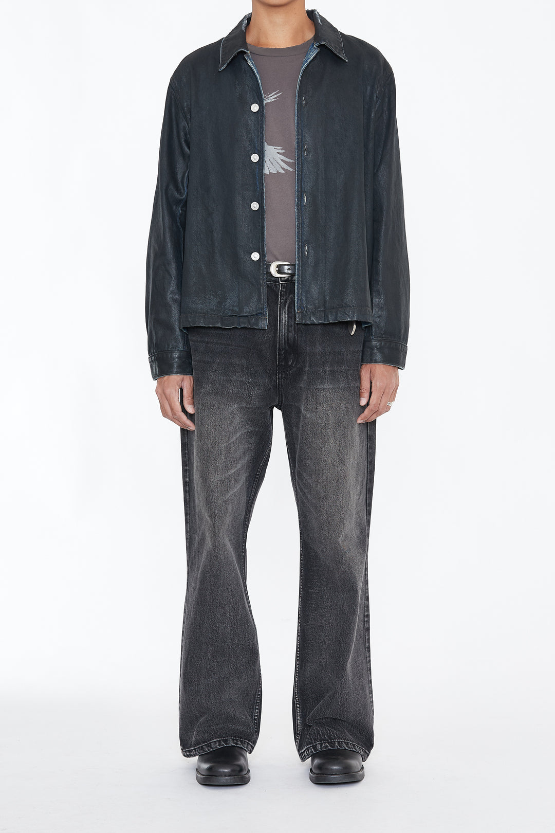 CODA / WAXED Offset Denim Tiered Jacket