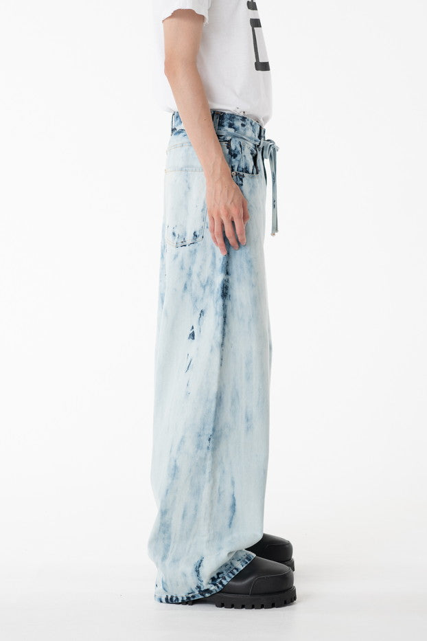 DISCOVERED / Bleach Denim Pants (Indigo)